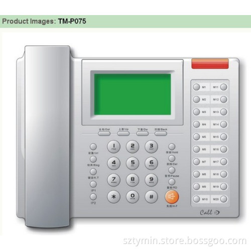 Caller systems LCD luminance selectable super memory phone